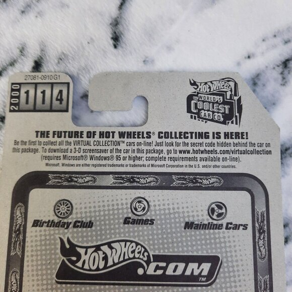 Hot Wheels 1999 LAMBORGHINI DIABLO Blue VINTAGE NEW in BOX VIRTUAL COLLECTION - Picture 9 of 9